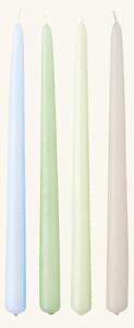 Candles 30 cm - Paraffin. Ø2.2 x 30 cm. 4 pcs. - Ice Blue - Søstrene Grene