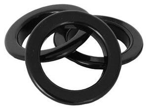 Black Eyelet Rings Black