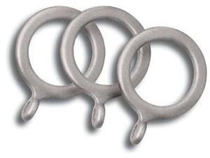 County/ Crown 19mm Metal Pole Rings (pvc) Silver