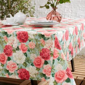 The Royal Horticultural Society Rose Garden 137cm x 229cm Table Cloth Green