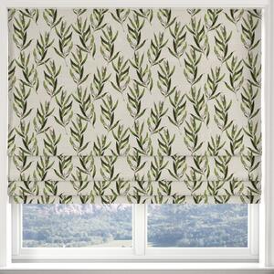 Olivia Made To Measure Roman Blind Green