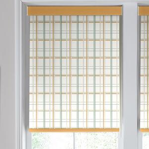 Laura Ashley Burford Check Translucent Made to Measure Roller Blind Ochre