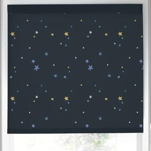 Laura Ashley Painterly Stars Translucent Made To Measure Roller Blind Midnight