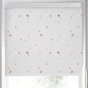 Laura Ashley Painterly Stars Translucent Made To Measure Roller Blind Pink