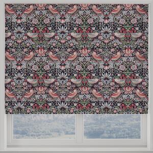 William Morris Strawberry Thief Made To Measure Roman Blind Blue