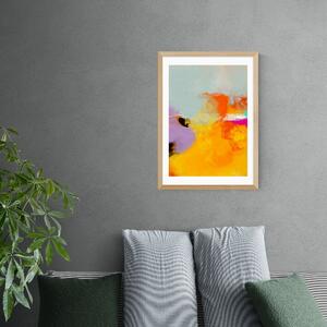 East End Prints Yellow Blush III Framed Print Orange