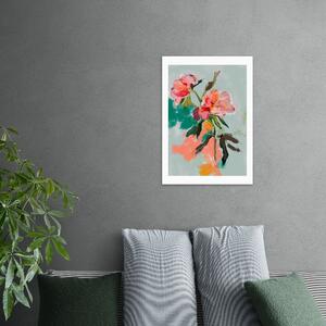Set of 3 East End Prints Red Poppies Field Abstract Gallery Wall Framed Prints MultiColoured