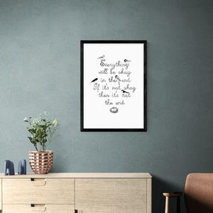 East End Prints Everything Will Be Okay Framed Print Black