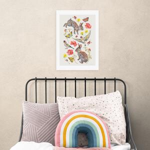 Set of 3 Harvest Of Fruit & Vegetables Gallery Wall Framed Prints MultiColoured