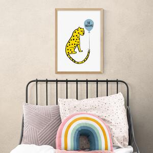 Be Brave Leopard Print Yellow