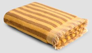 Piglet Honey Mustard Pembroke Stripe Cotton Size Bath Sheet