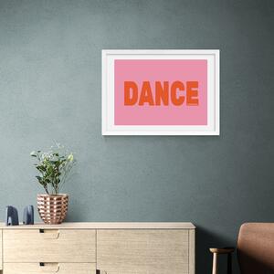 Dance Framed Print Pink