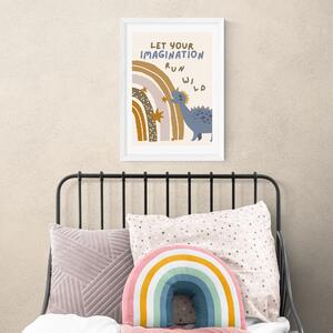 East End Prints Let Your Imagination Run Wild Print Natural