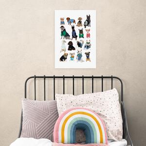 Cool Dogs Print MultiColoured