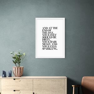 East End Prints At The End of the Day Framed Print Black