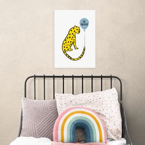 East End Prints Be Brave Leopard Print Yellow