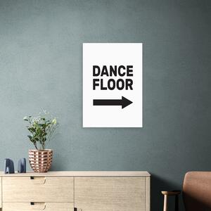 Dancefloor Framed Print Black