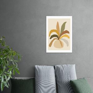 Pastel Plant Print Natural