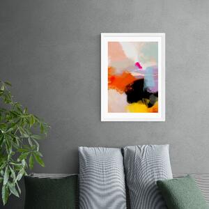 East End Prints Yellow Blush I Framed Print Multicoloured