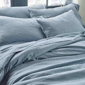 Piglet Dusk Blue Linen Pillowcases (Pair) Size Square