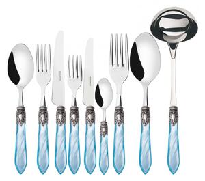 OXFORD OLD SILVER-PLATED RING CUTLERY SET 75 - Light Blue