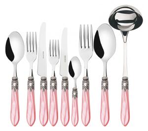 OXFORD OLD SILVER-PLATED RING CUTLERY SET 75 - Pink