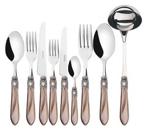 OXFORD OLD SILVER-PLATED RING CUTLERY SET 75 - Onyx