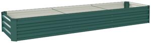 Outsunny 60 x 240cm Galvanised Steel Planter, with Open Bottom