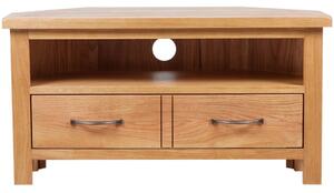 TV Cabinet with Drawer 88 x 42 x 46 cm Solid Oak Wood