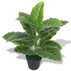 Artificial Taro Plant with Pot 45 cm Green