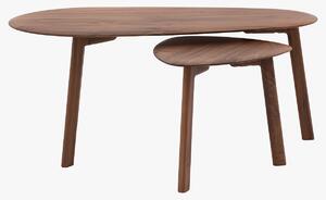 Menorca Walnut Coffee Table Nest