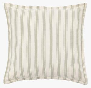 Ava Woven Stripe Cushion in Sage