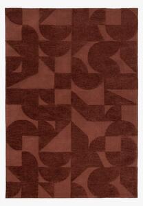 Retro Block Rug in Nutmeg, Large