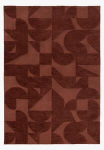 Retro Block Rug in Nutmeg, Medium