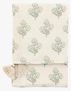 Meadow Floral Throw in Sage