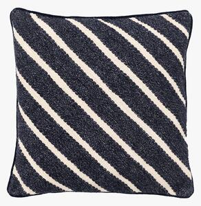 Strata Stripe Cushion in Ink