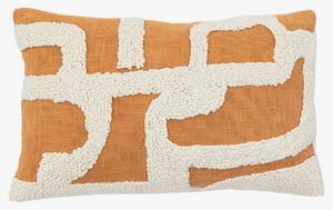 Elements Embroidered Cushion in Apricot