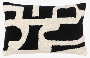 Elements Embroidered Cushion in Midnight