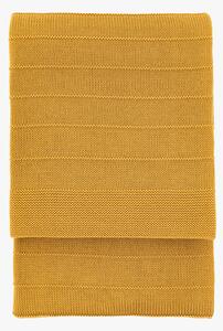 Marlow Knit Throw in Mustard