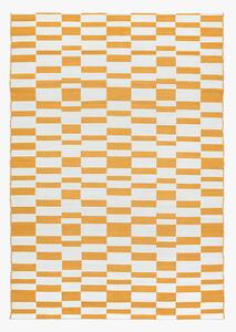 Cipher Jacquard Rug in Mustard, Medium