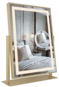 Mirror LED LUMI L.Gold 30x40cm