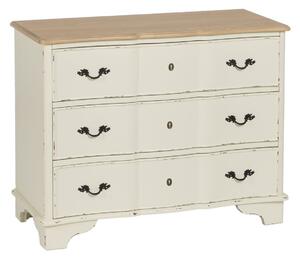 Chest of drawers Cream Natural Fir wood MDF Wood 100 x 45 x 80 cm