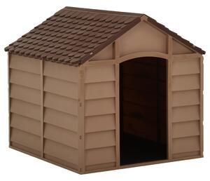 Dog House Brown 71x71.5x68 cm PP