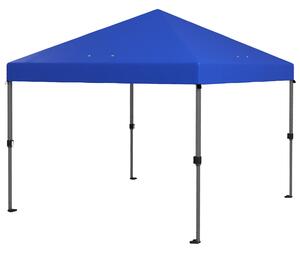 Outsunny Pop Up Gazebo 3x3m, Easy Setup Marquee Party Tent with One-Button Push, Adjustable Legs, Stakes, Ropes, Blue