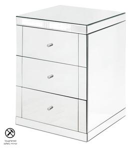 Lucia Mirrored Bedside Table