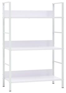 3-Layer Book Shelf White 60x27.6x90.5 cm Engineered Wood