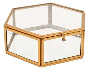 Hestia Hexagon Glass Trinket Box