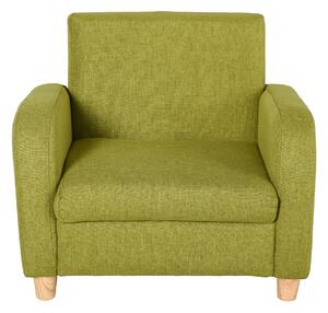 HOMCOM Children Armchair Mini Sofa Wood Frame Anti-Slip Legs High Back