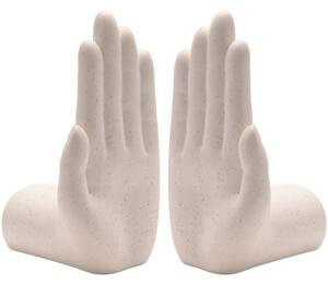 Hestia Set of 2 Ceramic Hands Bookends