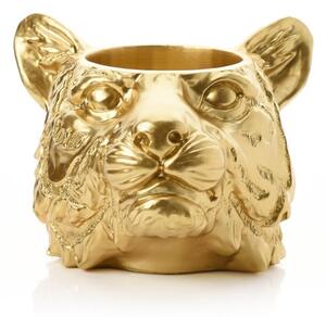 Hestia Tiger Gold Finish Plant Pot